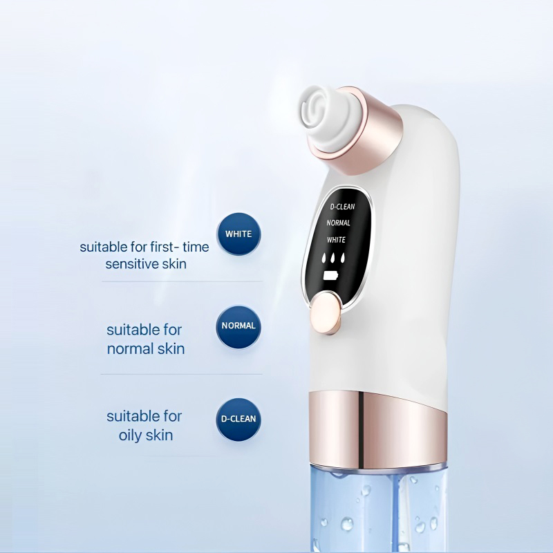 Portable Electric Rechargeable Bubble Blackhead Remover Pore Vacuum Cleaner with Interchangeable Heads - Image 6