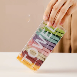 14 pieces of compressed disposable face towels